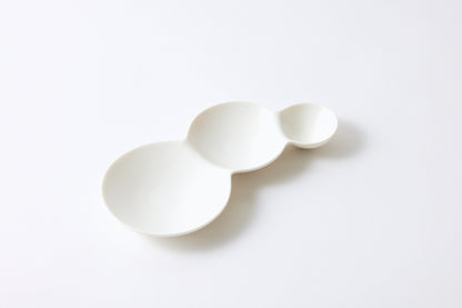 savone Divided Plate 3-section Dish