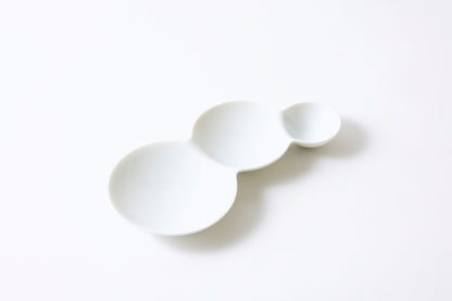 savone Divided Plate 3-section Dish
