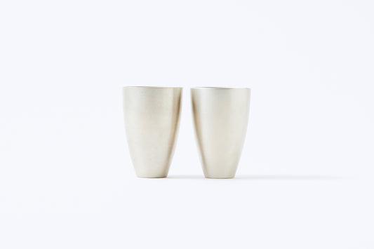 gekka Tin Sake Cup Set (For Chilled Sake)