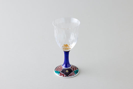 Wine Glass Small (Lattice)-  Ishidatami