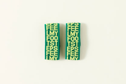 ankle bands / feel my footsteps.