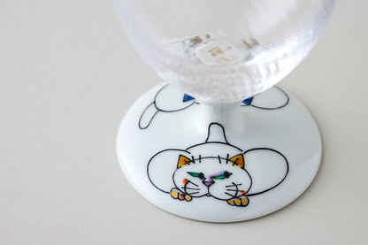 Free Glass Small (Diagonal Cut) - Cat's Holiday