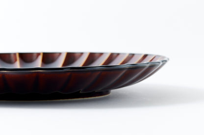 11-inch Plate Lacquer Brown