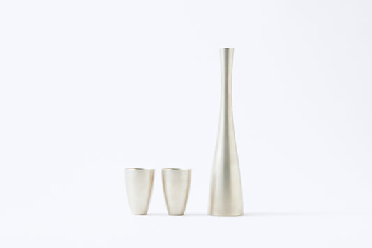 gekka Tin Sake Bottle Set (For Chilled Sake)