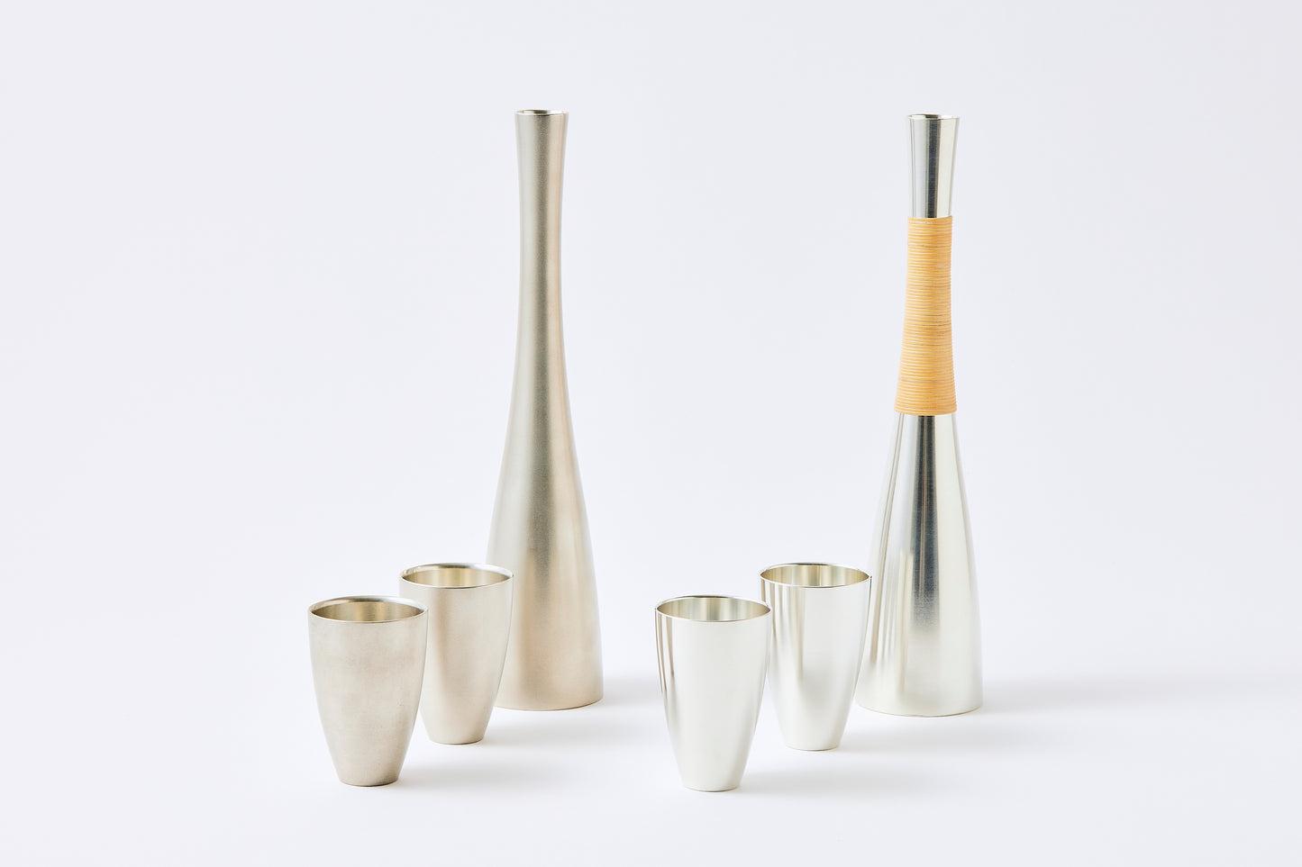 gekka Tin Sake Bottle Set (For Chilled Sake)