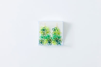 Flower Garden | Hook Pierced Earrings - Forest Breeze
