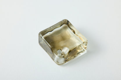 Glass Incense Holder Square Gray