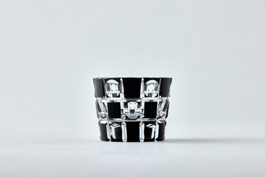 Edokiriko Tamaichimatsu "玉市松" Japanese Sake Glass