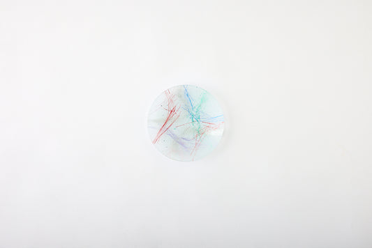 Kirihaku Glass – Nanairo Translucent Round Plate