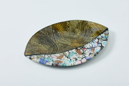 Leaf Plate with Waves