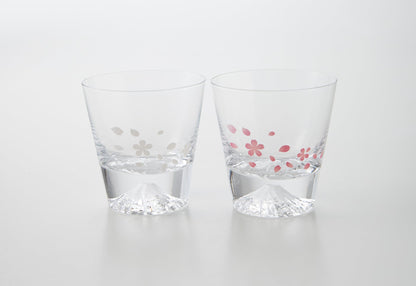 Sakura Dancing Mt. Fuji Rock Glass