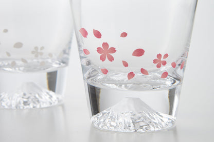 Sakura Dancing Mt. Fuji Rock Glass
