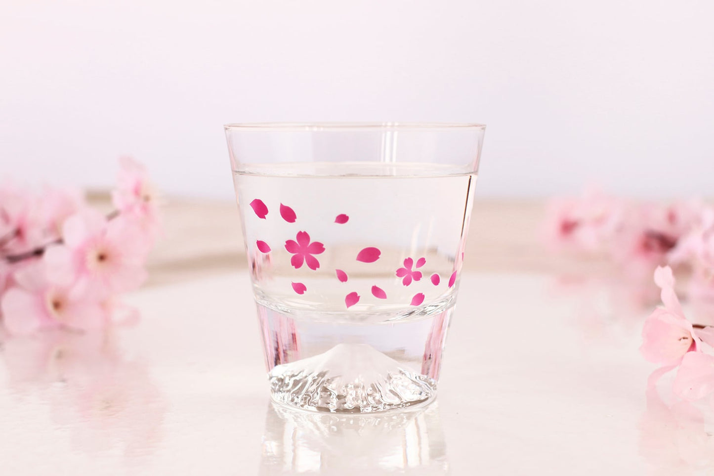 Sakura Dancing Mt. Fuji Rock Glass