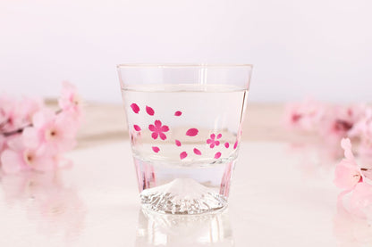 Sakura Dancing Mt. Fuji Rock Glass