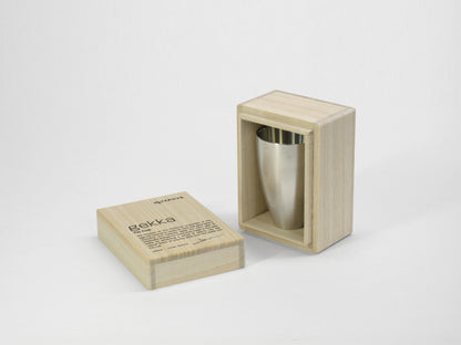 gekka Tin Sake Cup (For Chilled Sake) 85ml