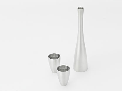 gekka Tin Sake Bottle Set (For Chilled Sake)