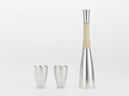gekka Tin Sake Bottle Set (For Warmed Sake)