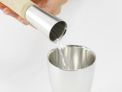 gekka Tin Sake Bottle Set (For Warmed Sake)