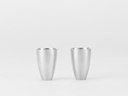 gekka Tin Sake Cup Set (For Chilled Sake)