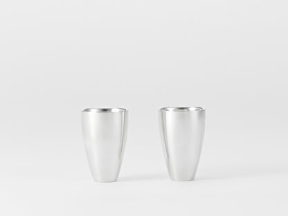 gekka Tin Sake Cup Set (For Warmed Sake)