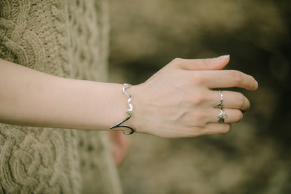 Kokoro Bangle Small Silver