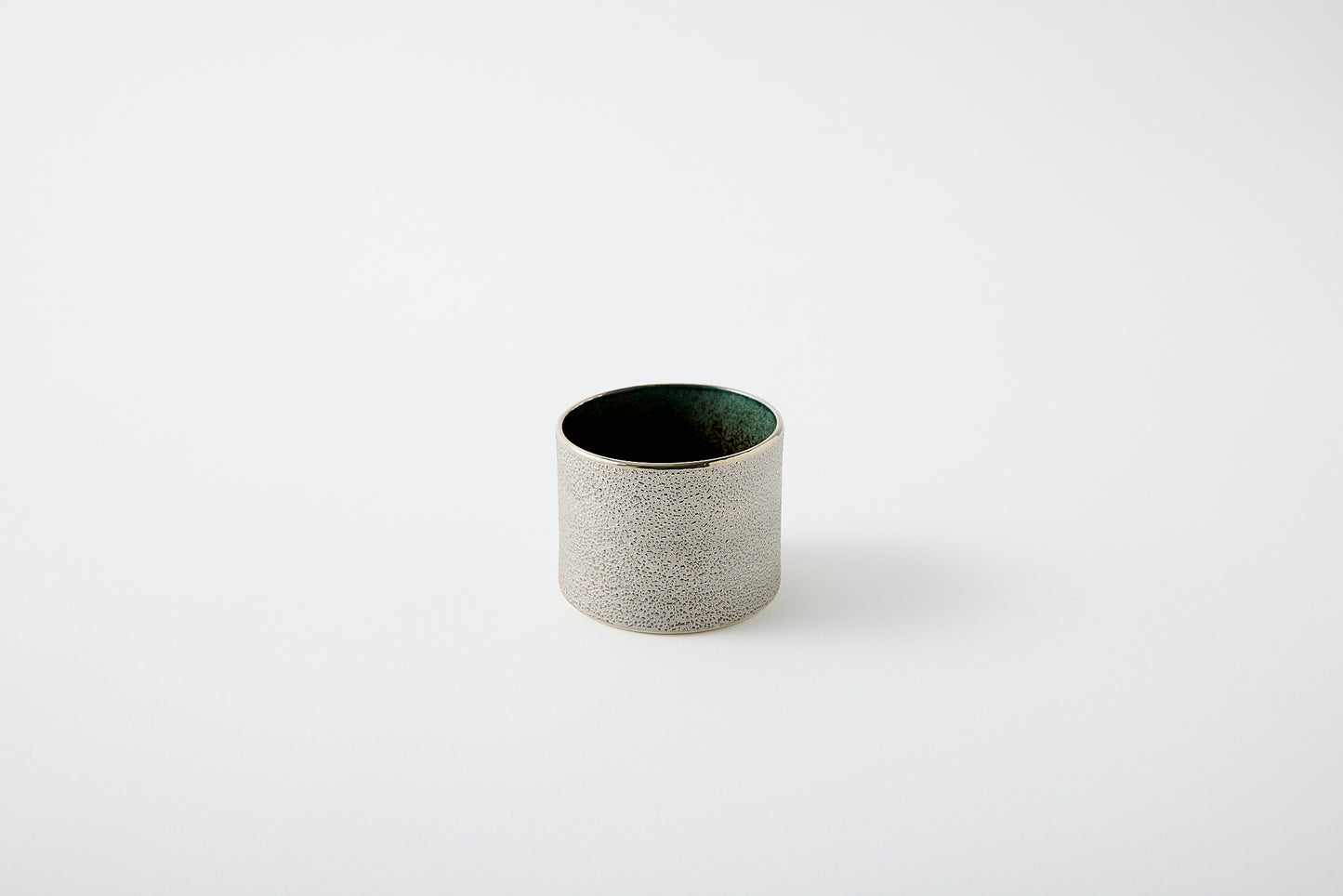 Utage Small Bowl, Cylindrical, Black and Silver