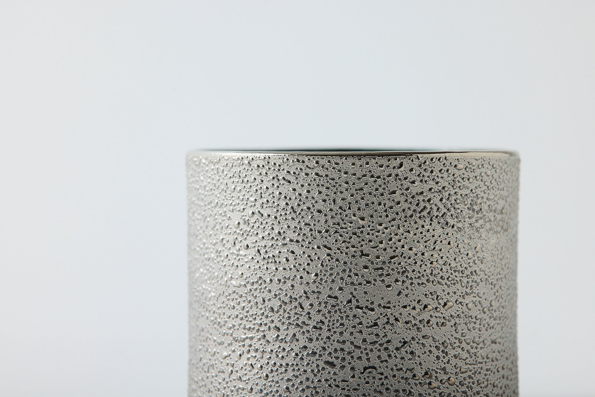 Utage Small Bowl, Cylindrical, White and Silver