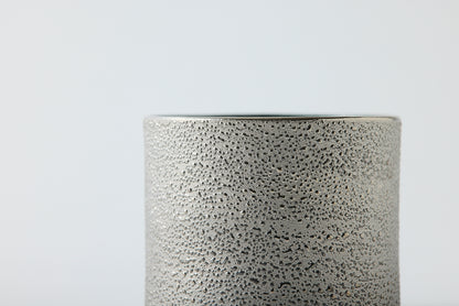 Utage Small Bowl, Cylindrical, White and Silver