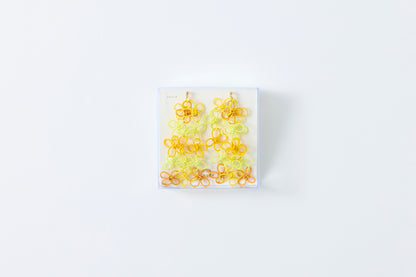 Flower Garden | Non-Pierced Earrings (Resin) - Sunlit Glow