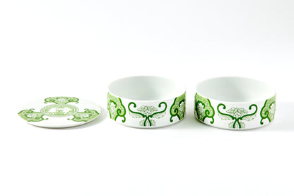 Double-tier Serving Box - JT Ko-Imari Floral Pattern