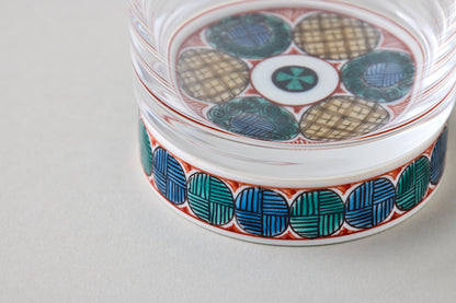 Rock Glass - Ko-Kutani Circle Motif