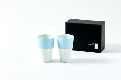 Set of 2 Short Tumblers - Pearl Blue