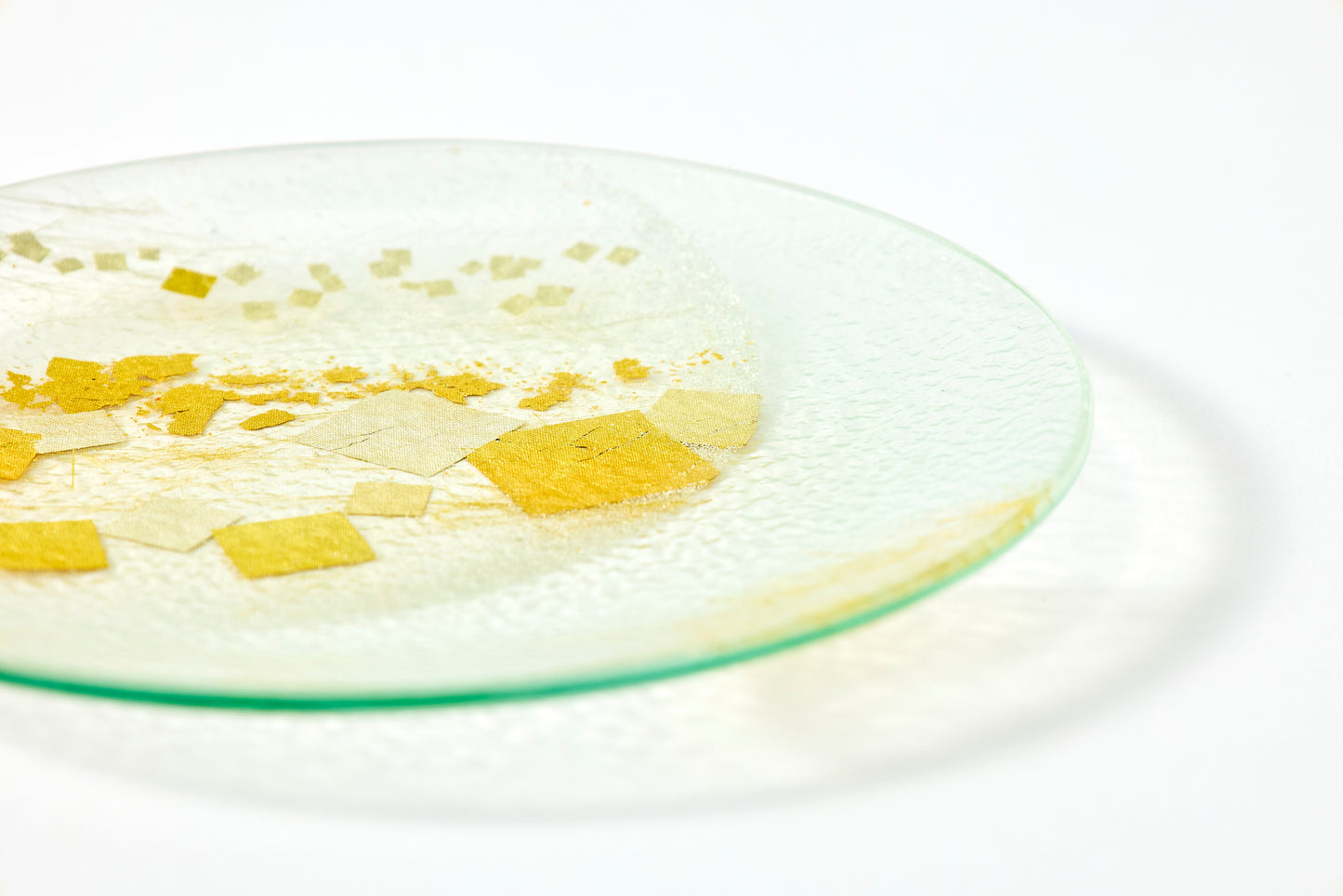 Kirihaku Glass – Twin Moons – Kirehaku Clear – Round Plate