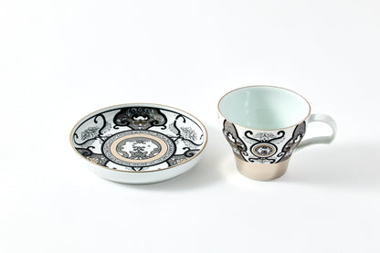 Teacup & Saucer - JS Ko-Imari Floral Pattern 150ml