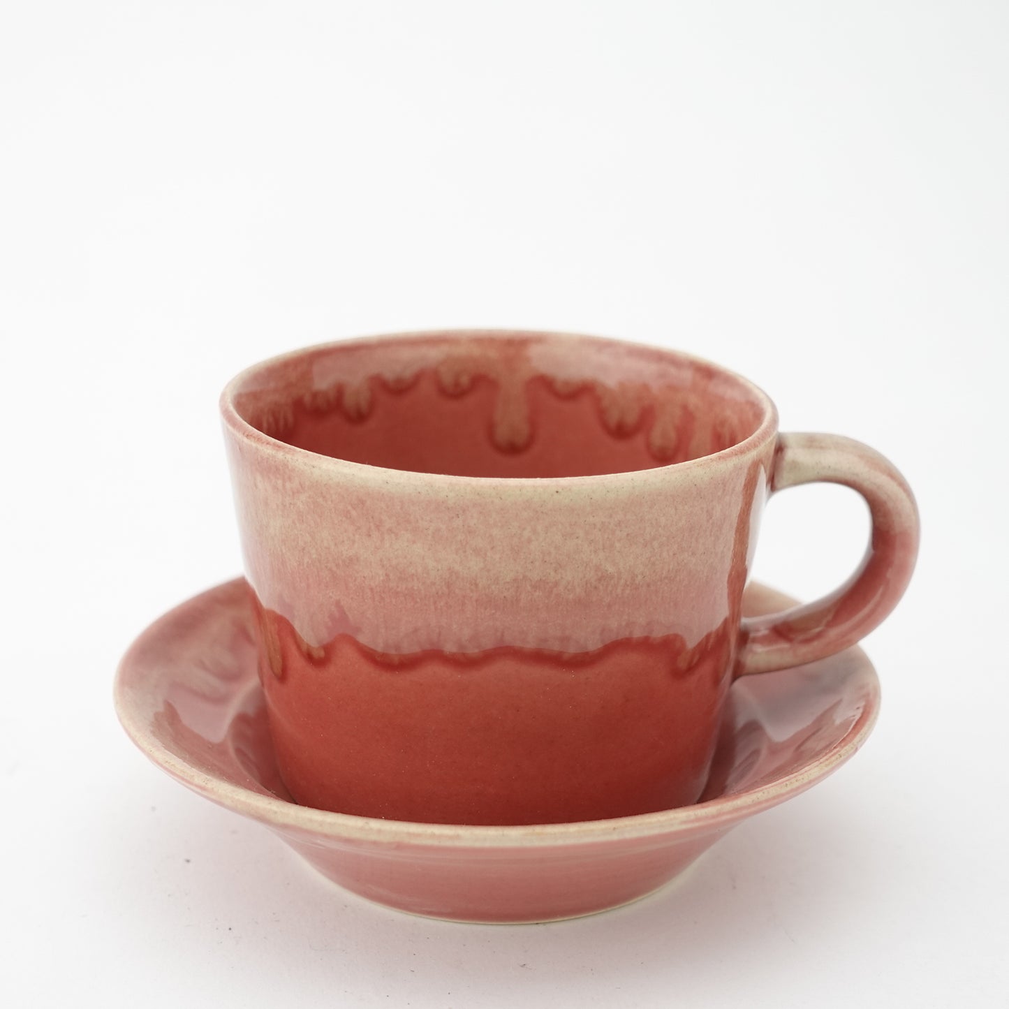 Edge Glaze Drip Cup & Saucer Hasami Porcelain