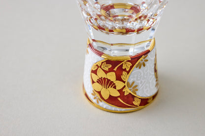 Kaleidoscope Shot Glass - Kinrande Floral Arabesque Motif