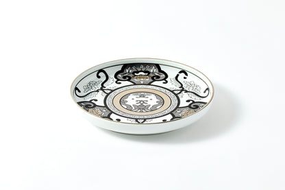 Japanese Round Plate - JS Ko-Imari Floral Pattern 190mm