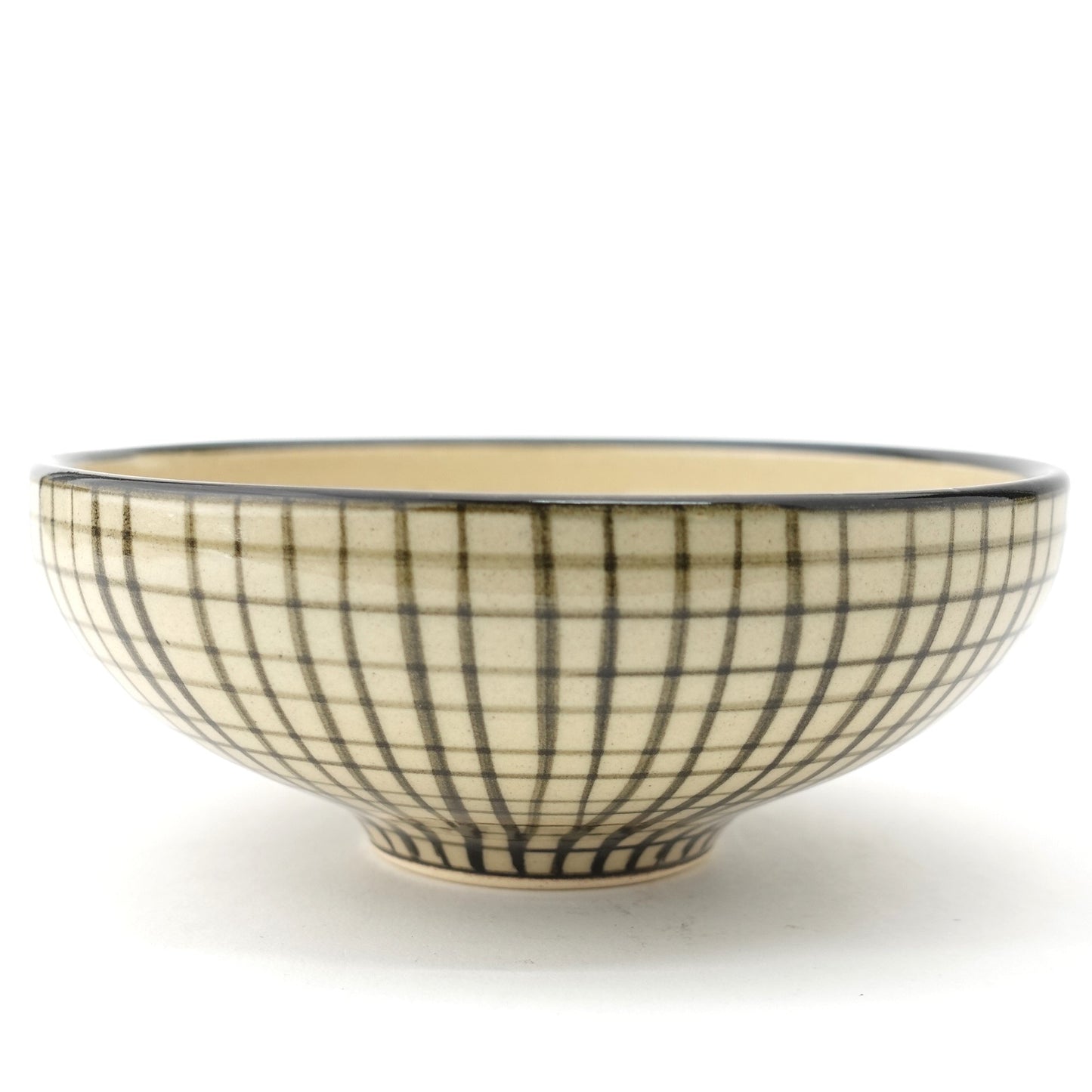 FD Lattice Round Flat Bowl Hasami Porcelain