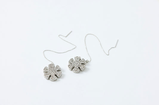 HAKUCESSORY Earrings Health Luck Platinum