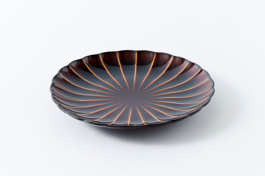 8-inch Plate Lacquer Brown