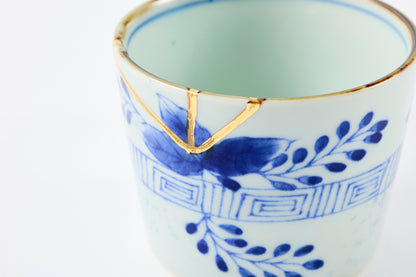 Gold Line Kosome Bush Clover Sobachoko Imari Porcelain