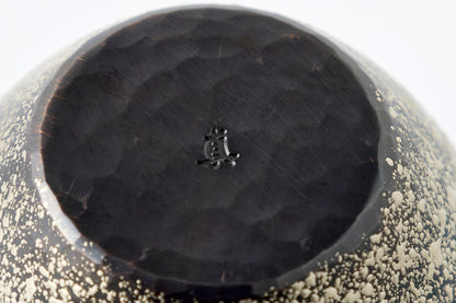 Sake Cup – Polished Tin / Splashing Waves