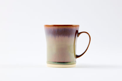 FD Rust Rim and Amber Glaze Mug Hasami Porcelain