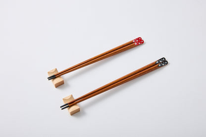 Tensoge Sakura Chopsticks Couple Set – Red Fuji in Hokusai Paulownia Box