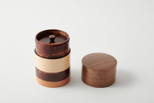 4-Color Tea Canister - Walnut