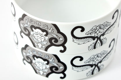 Double-tier Serving Box - JS Ko-Imari Floral Pattern