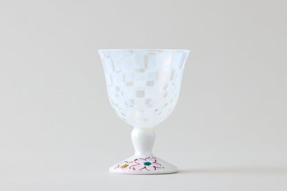 Cold Sake Glass (Opal) - Sakura Moif Silver