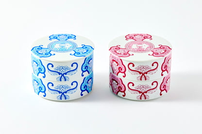 Double-tier Serving Box - JB Ko-Imari Floral Pattern