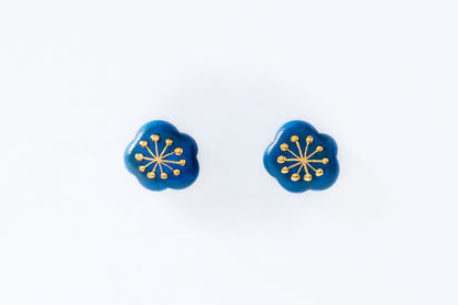 Watagumo Indigo Large Earrings