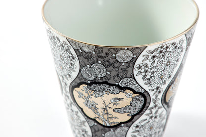 Set of 2 Rock Cups - JS Mokko Paulownia Motif 300ml